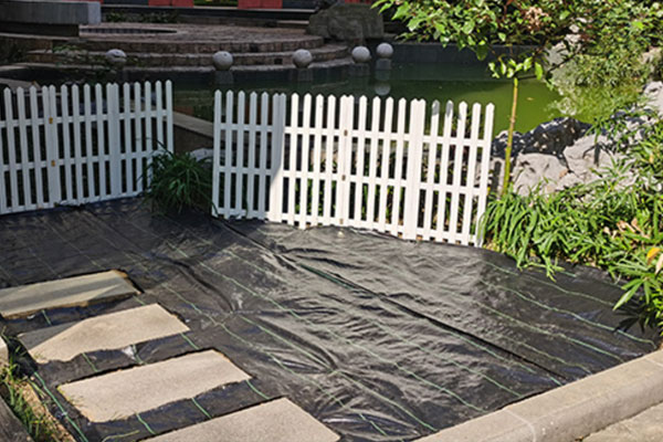 Weed proof membrane under artificial grass